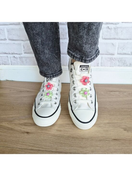 ⭐Converse Chuck Taylor Floral Accents Size 6.5 Men\'s shoes Sneaker White A19915C main image 8